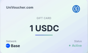 Univoucher gift card 1 usdc